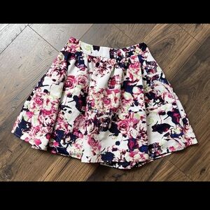 Express Floral Bubble Skirt Size 2